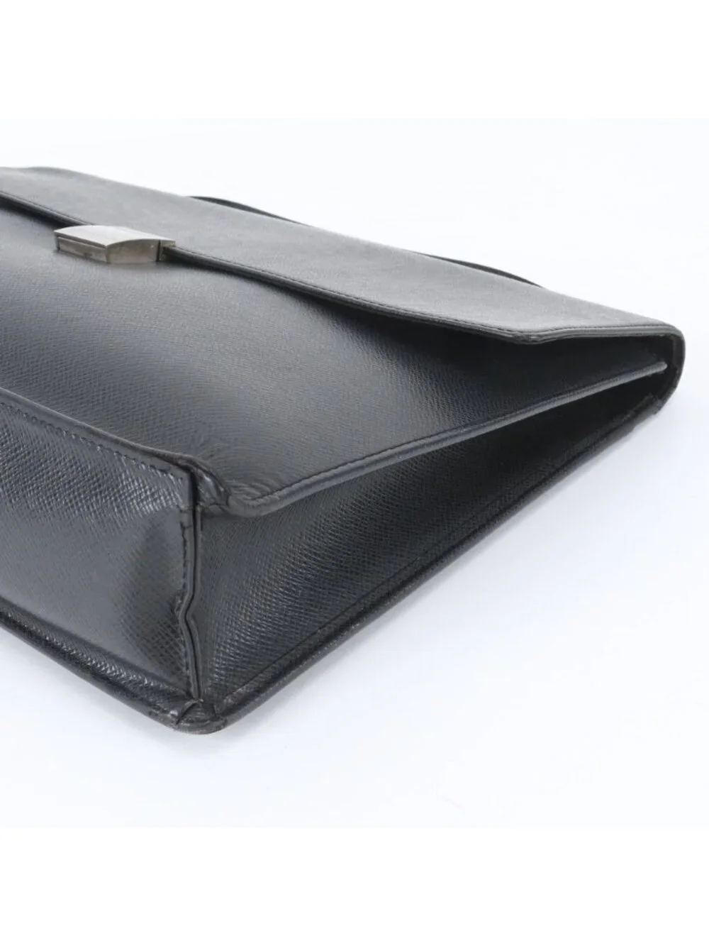Louis Vuitton Taiga Angara Leather Business Document Briefcase Black